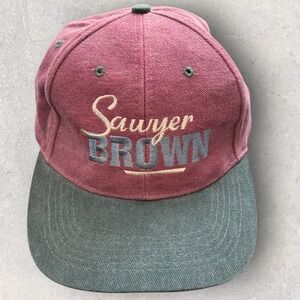 Sawyer Brown Hat Men's OS Burgundy Vintage Band Cap - ATT Headwear - Country